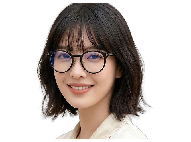 Tom Ford Blue Light Blocking Glasses Frame Luxury Round Black Acetate Asian Fit