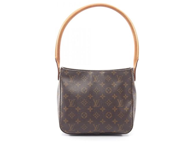 Bolsa de Ombro Louis Vuitton Looping MM Monogram Marrom