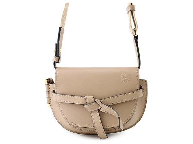Borsa a Spalla Loewe Gate Dual Mini Sabbia