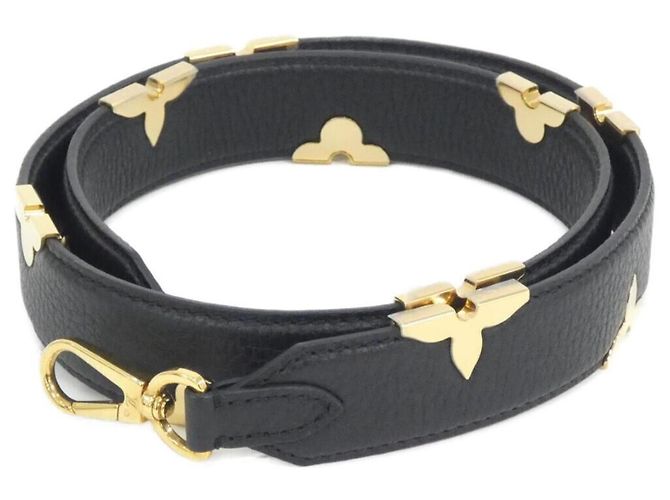 Louis Vuitton Leather Shoulder Strap Black