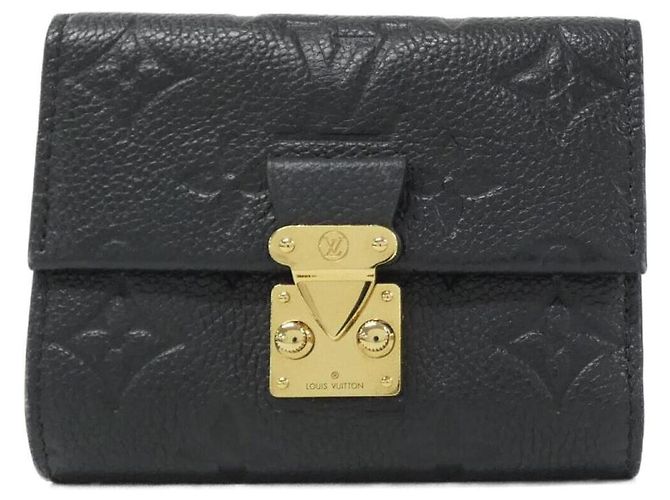 Louis Vuitton Monogram Empreinte Portefeuille Métis Compact Wallet Black