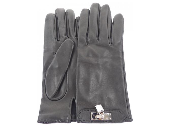 Hermès Luvas HOMMAGE Hermes Preto
