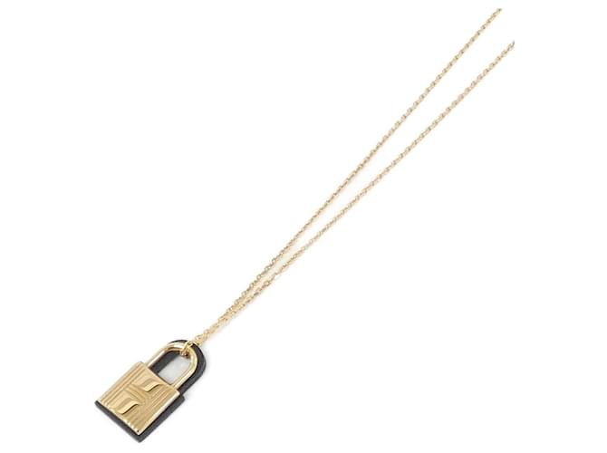 Hermès Hermes O'Kelly PM Necklace Black Golden 