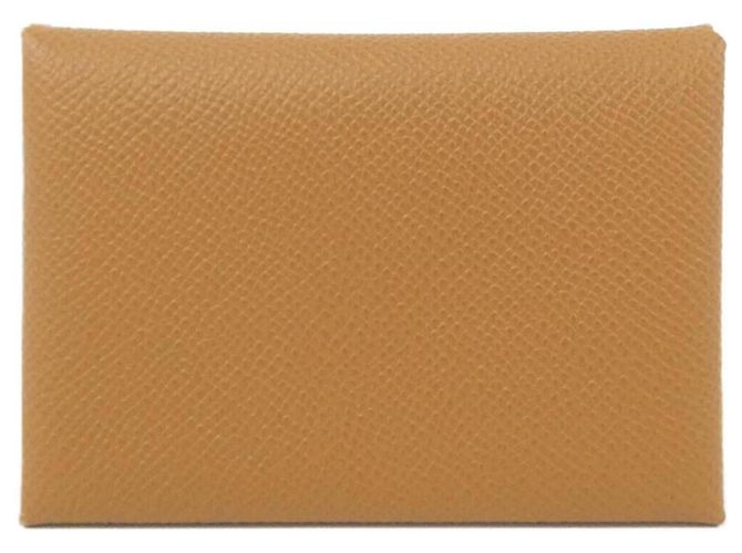 Hermès Hermes Calvi Duo Coin Case Golden