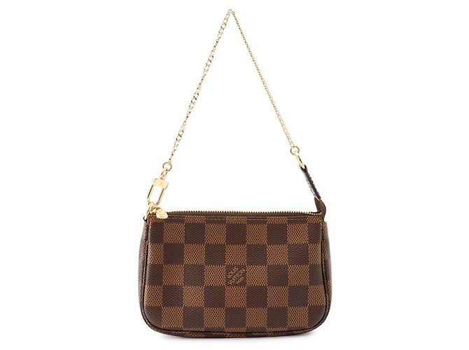 Louis Vuitton Damier Ebene Mini Pochette Accessoires Rosso