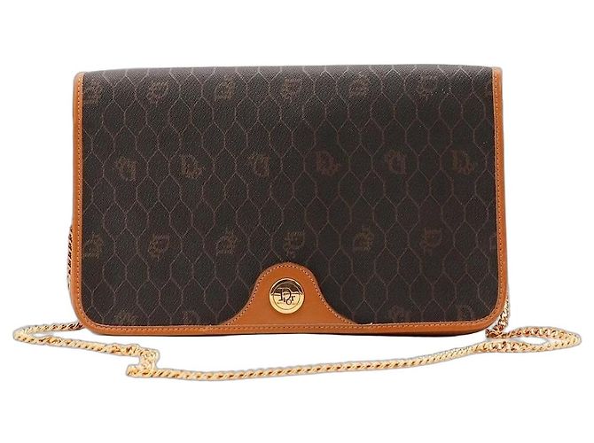 Christian Dior Bolsa de Ombro Monogram Marrom
