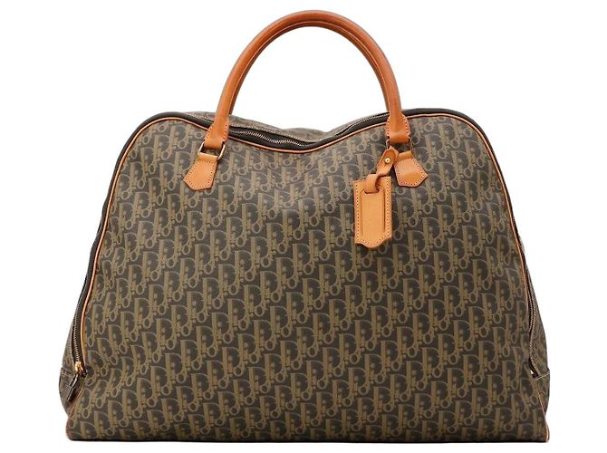 Bolsa Boston Monogram Christian Dior Marrom Monograma