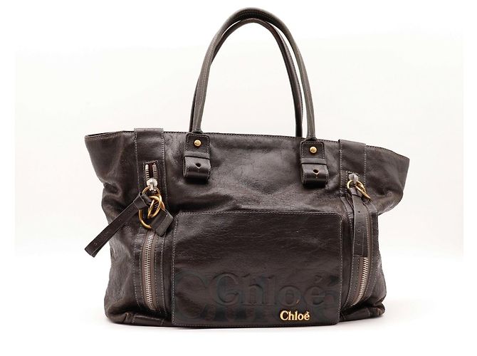 Chloé Sac Cabas Paddington en Cuir Marron