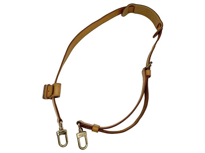 Alça de ombro ajustável em couro Louis Vuitton Marrom