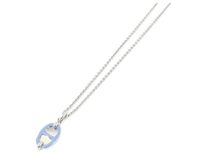 Hermès Collar Hermes Mini Maillon PM 100053FP Azul 