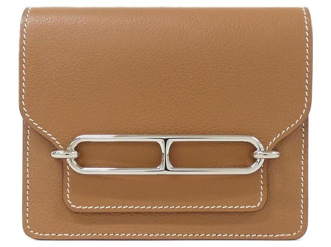 Hermès Portafoglio monete Hermes Luli Slim 082053CK Marrone