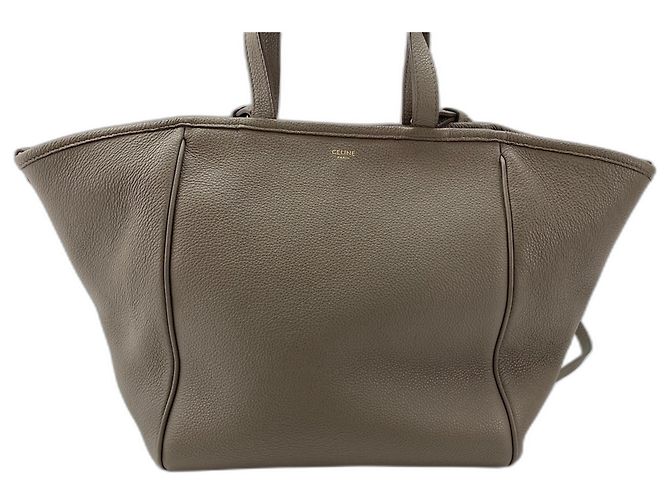 Céline Borsa a tracolla cabas Celine Small Fold Marrone