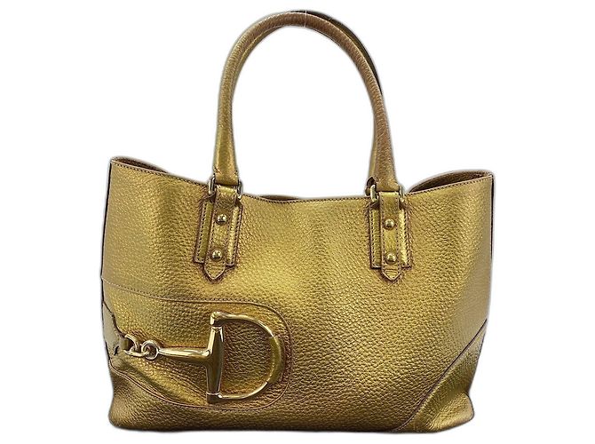 Borsa Gucci Horsebit oro D'oro