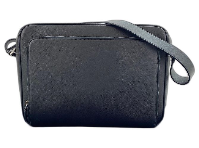 Borsa a tracolla PRADA PRADA in pelle nera Nero