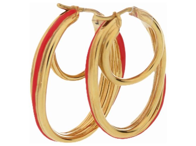 Céline Orecchini a cerchio Celine Oro e Rosso D'oro 
