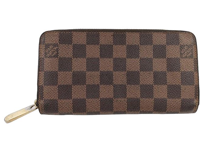 Louis Vuitton Zippy Organizer Damier Ebene Brown