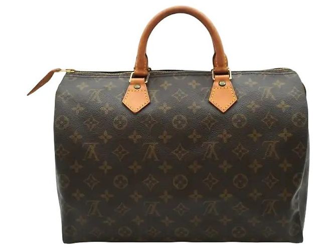 Louis Vuitton Speedy Monogram Canvas 35 Braun
