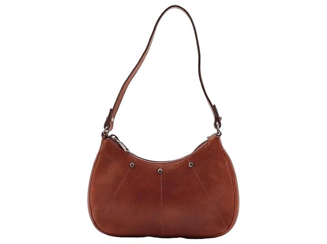 Yves Saint Laurent Borsa a tracolla YSL Monogram Marrone