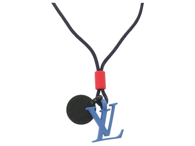 Collier Louis Vuitton Charles OnTheGo Noir Bleu