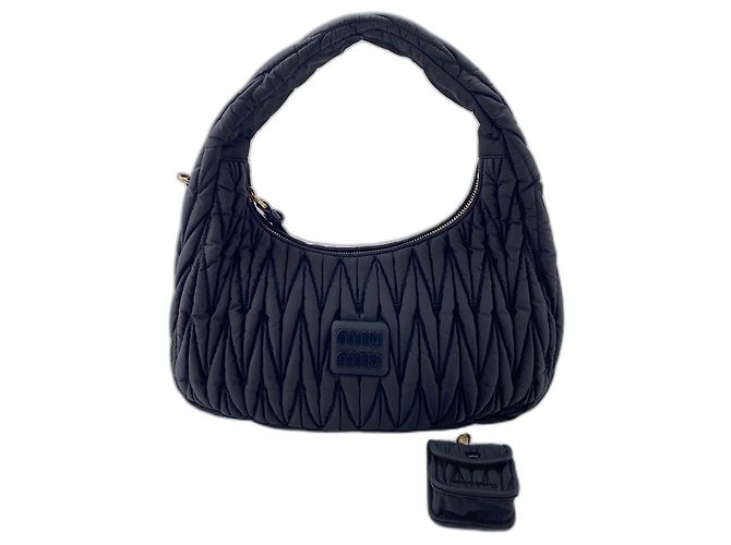 Borsa Miu Miu Wonder Matelassé Nero