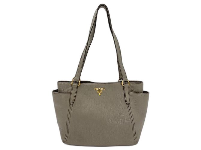 Bolsa Tote Prada Vitello Daino Marrom