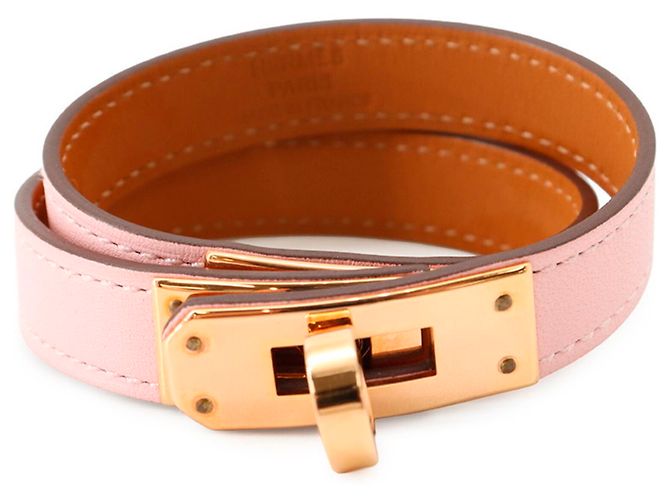 Hermès Pulseira Kelly Double Tour Hermes Rosa