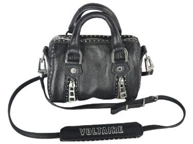 Zadig & Voltaire Sunny XS Mini borsa in pelle nera con borchie Nero