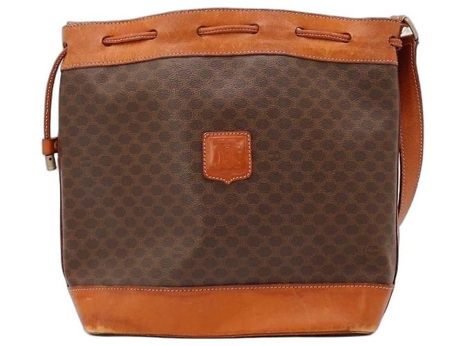 Borsa a secchiello Céline Macadam Monogram Marrone Monogramma 