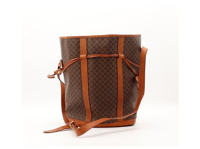 Céline Borsa a Secchiello Monogram Macadam Marrone Monogramma 