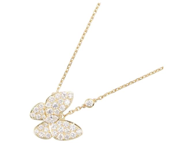 Van Cleef & Arpels De Papillon Diamond Necklace Golden 