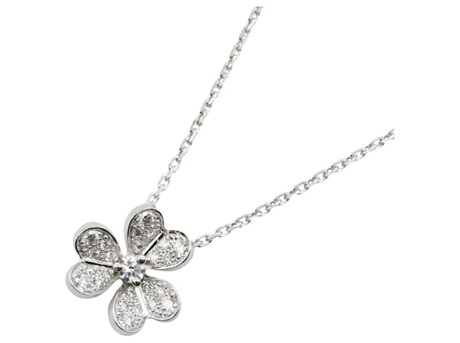 Colar Frivole de Diamante Van Cleef & Arpels Prata 