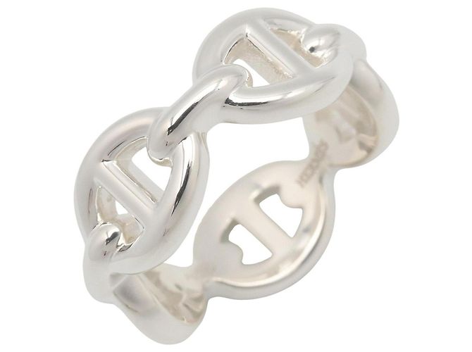 Hermès Hermes Chaine d'Ancre Enchainée Ring Silber