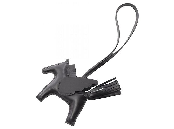 Hermès Pingente de bolsa Hermes Rodeo Pegasus PM So Black Preto