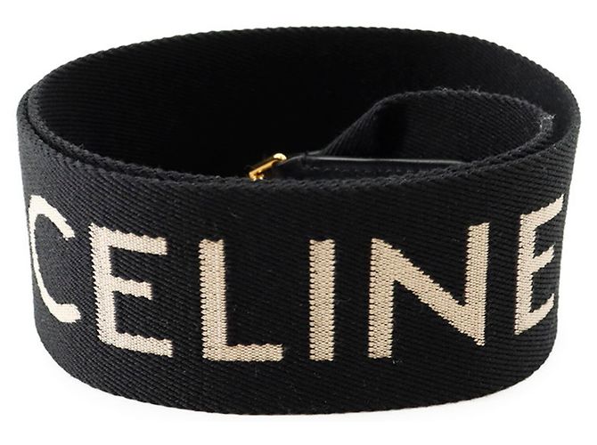 Céline Celine Black Leather Shoulder Strap