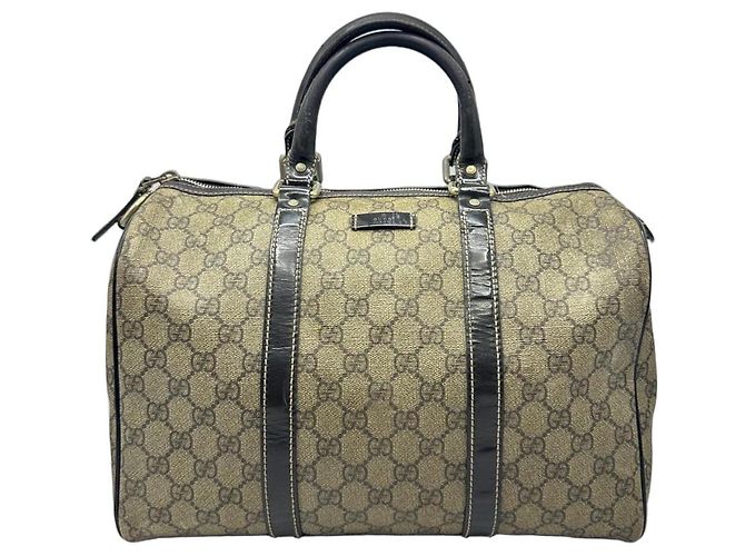 Gucci Joy Borsa Boston Monogram GG Marrone