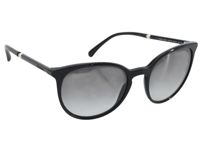 Occhiali da sole CHANEL in plastica nera CC Auth hk3945 Nero