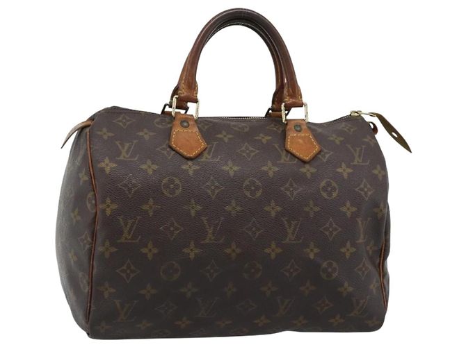 LOUIS VUITTON Bolsa Monogram Speedy 30 M41526 LV Auth 192832 Monograma