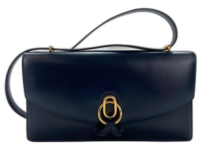 Hermès Sac à épaule Ringd Hermes en Navy Bleu Marine