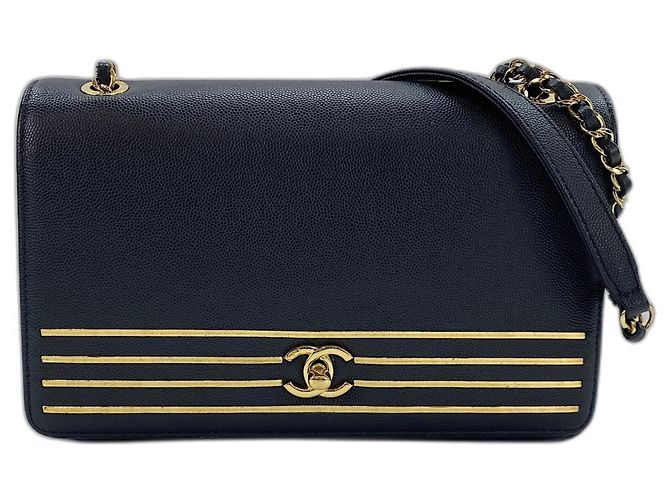 Borsa a Spalla Chanel Captain 2019 Cruise Collection Nero