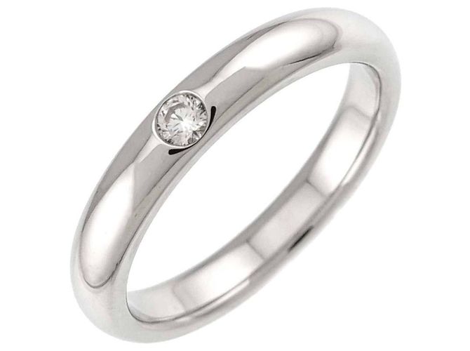 Harry Winston Diamantring mit Rundschliff in Platin