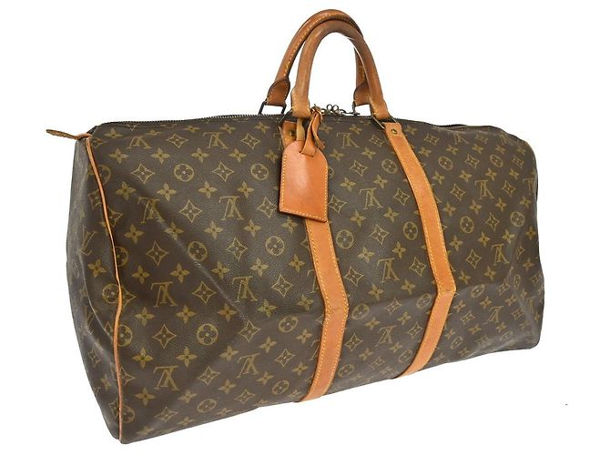 Louis Vuitton Keepall Monogram Canvas 55 Marrone