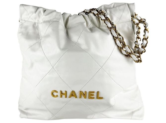 Chanel CHANEL Bolsa de Ombro 22 Branco