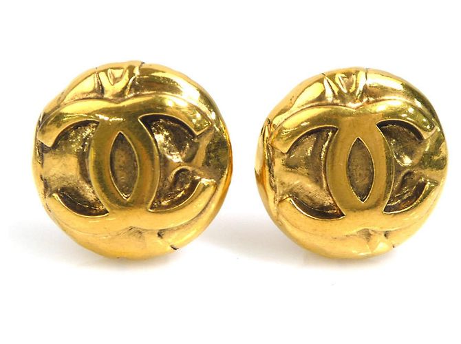 Orecchini a clip dorati Chanel D'oro