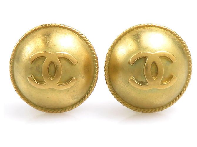 Chanel Clip-Ohrringe in Gold Golden