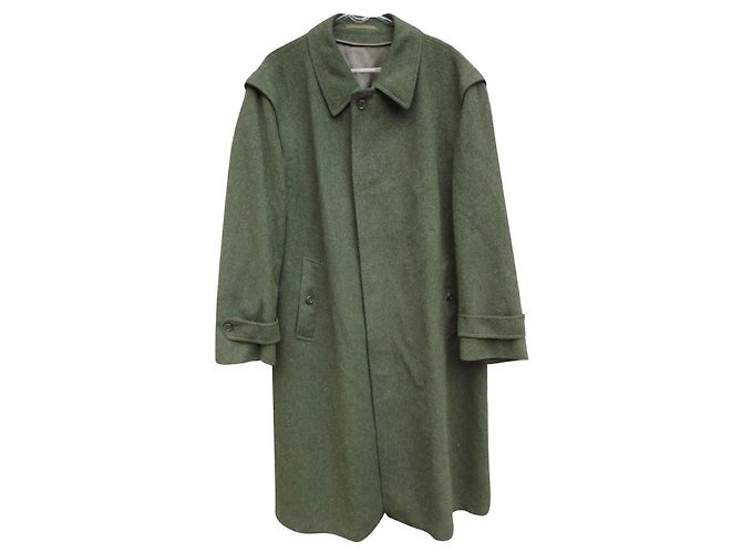 Autre Marque Sandro Ruggeri Cappotto Loden lungo in lana e alpaca, verde
