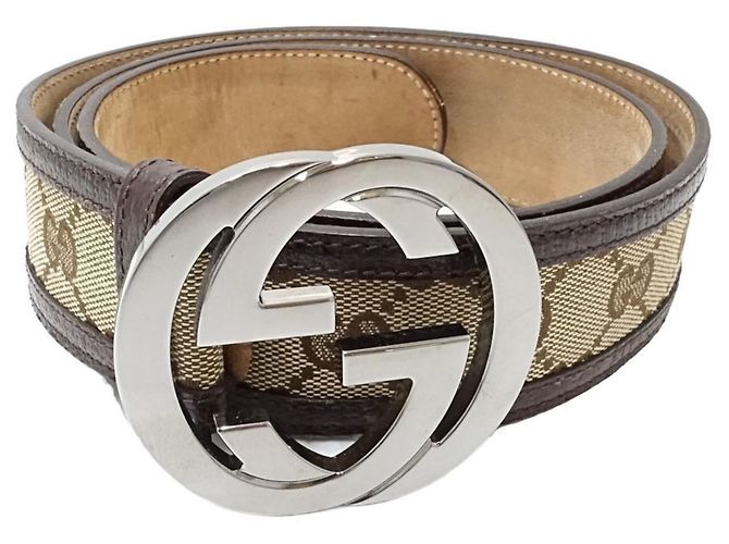Cinto GUCCI com Interlocking G em Bege