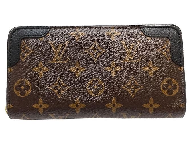 Cartera larga Louis Vuitton Monogram Retiro Negro Monograma