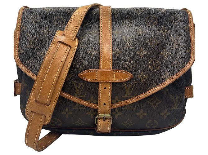 Louis Vuitton Saumur Monogram Canvas 30 Marron