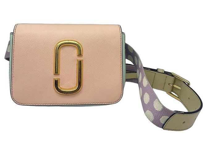 Marc Jacobs Sac Ceinture The Hip Shot - Cuir Rose/Vert Vert clair