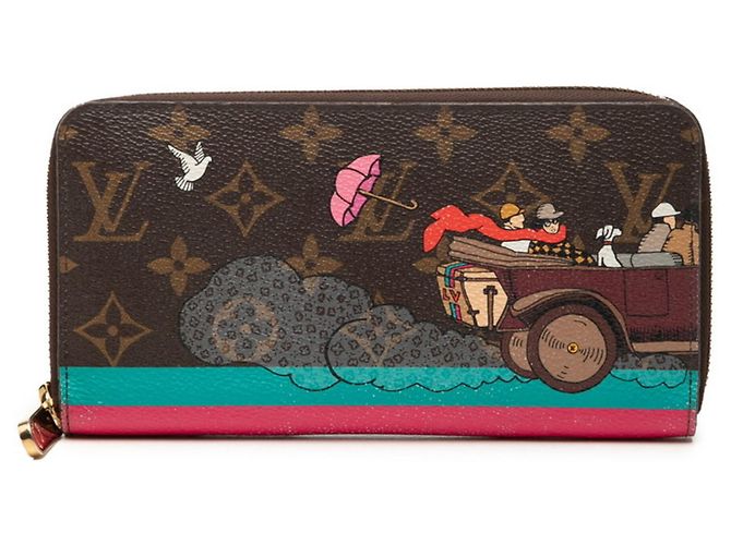 Louis Vuitton Monogram Ivasion Zippy Wallet Brown